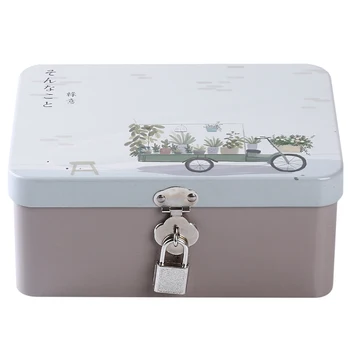 Colorful Creative Tinplate Box With Lock Storage Box Desktop Storage Organizer Small Box Cosmetics Box Gift For Children
Colorful Creative Tinplate Box With Lock Storage Box Desktop Storage Organizer Small Box Cosmetics Box Gift For Children