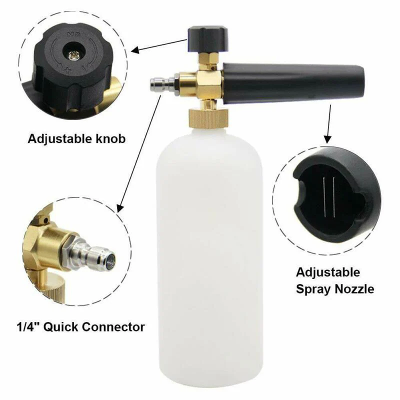 5pcs Sprayers+1pcs Foam Lance For Electric Cold Water High Pressure Cleaning Tool 1/4inch Fast Connection Adapter Injector
5pcs Sprayers+1pcs Foam Lance For Electric Cold Water High Pressure Cleaning Tool 1/4inch Fast Connection Adapter Injector