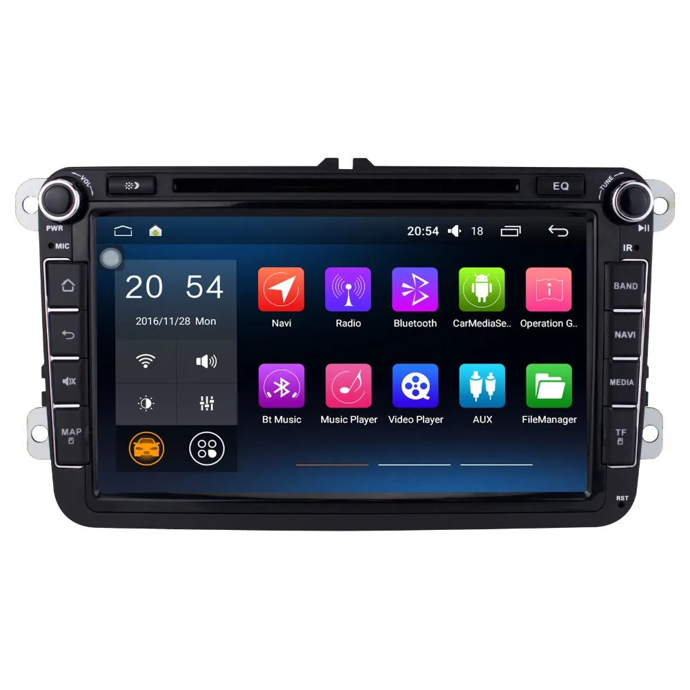 8 "Android 1 автомобильный радиоприемник ядер для VW Passat B6 B7 CC JETTA Polo Golf Caddy Tiguan стерео