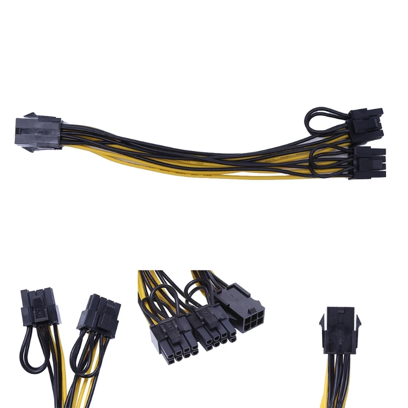 PCI-E 6-Pin Female To Dual 8-Pin (6+2 Pin) Male Video Card Power Adapter Cable WXTA
PCI-E 6-Pin Female To Dual 8-Pin (6+2 Pin) Male Video Card Power Adapter Cable WXTA