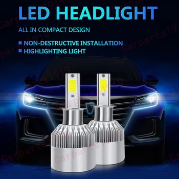 2pcs 6000K Car Headlight H4 9006 9005 H1 H7 H11 Car LED Headlight Bulb Kit COB Bulb White High Power Car Modification Headlight
2pcs 6000K Car Headlight H4 9006 9005 H1 H7 H11 Car LED Headlight Bulb Kit COB Bulb White High Power Car Modification Headlight
