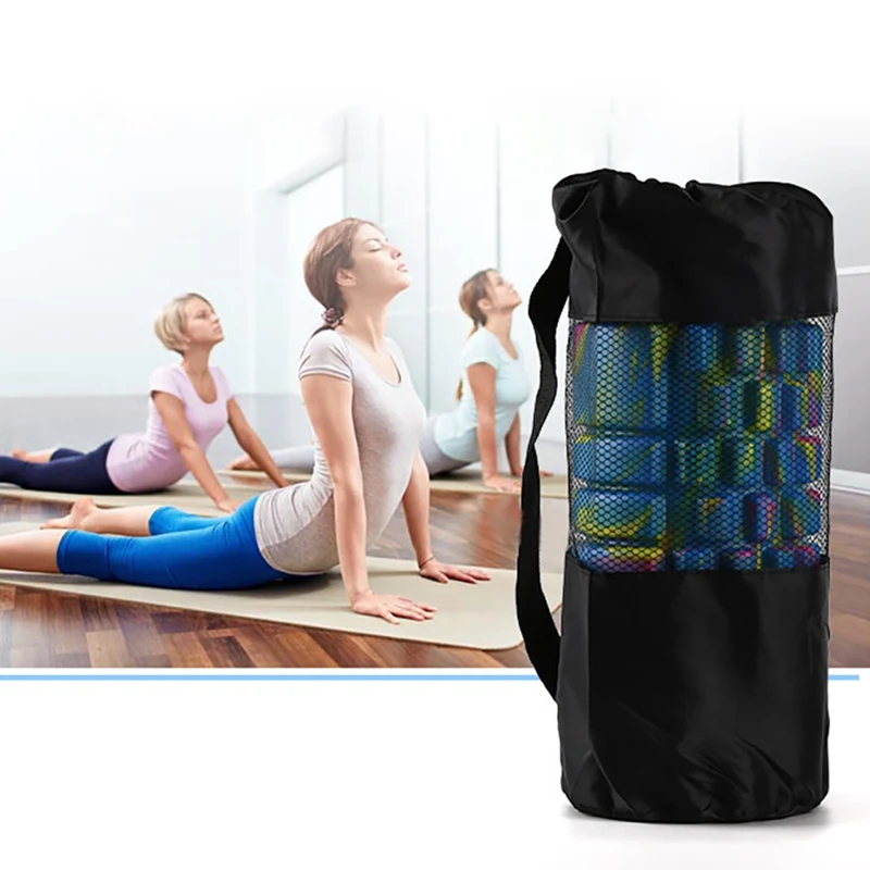 Yoga Mat Storage Mesh Bag Adjustable Strap Drawstring Bags Carrier Gym Tool For Foam Roller TYX201
Yoga Mat Storage Mesh Bag Adjustable Strap Drawstring Bags Carrier Gym Tool For Foam Roller TYX201