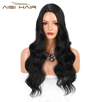 AISI HAIR 28inches Natural Wave Long Wig Side Part Black Wig Heat Resistant Fiber Synthetic Wigs for Black Women
AISI HAIR 28inches Natural Wave Long Wig Side Part Black Wig Heat Resistant Fiber Synthetic Wigs for Black Women