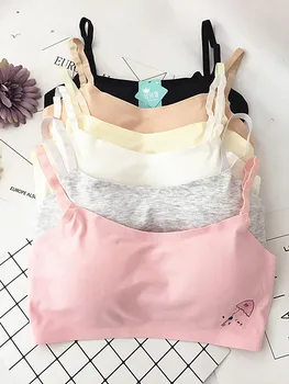 Seemless GIRL'S Students Thread Girls Development Period One-piece Pad Students Camisole Underwear Parachute Thread Cotton
Seemless GIRL'S Students Thread Girls Development Period One-piece Pad Students Camisole Underwear Parachute Thread Cotton