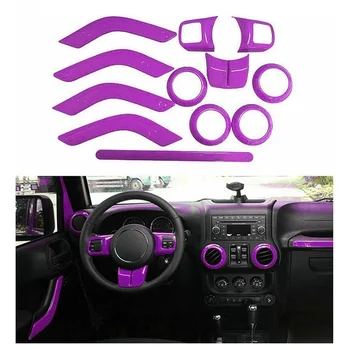 12pcs Decoration Trims Interior Kit For Jeep Wrangler JK 2011-2017 Purple Useful
12pcs Decoration Trims Interior Kit For Jeep Wrangler JK 2011-2017 Purple Useful