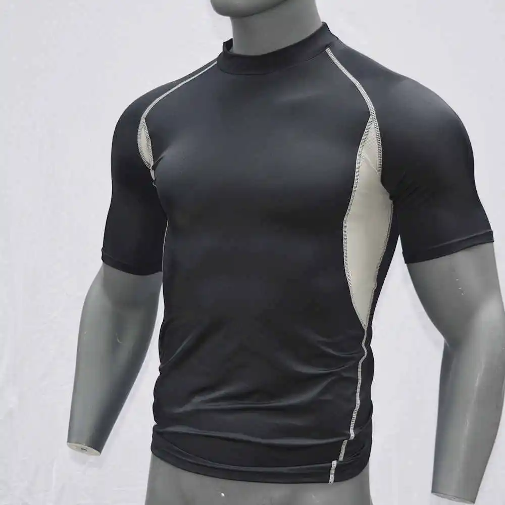 Drop ship BLACK Body Suit Breathable Surf UPF 50 Rash Guard Shirt Short Sleeves Surfing Diving Suits For Man Swimming RashGuard
Drop ship BLACK Body Suit Breathable Surf UPF 50 Rash Guard Shirt Short Sleeves Surfing Diving Suits For Man Swimming RashGuard
