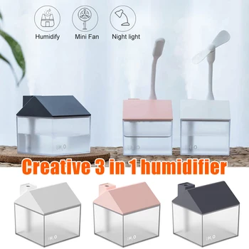 3 In 1 Small House Shaped Humidifier Wireless USB Humidifier with Colorful Light and Large Mist Volume HUG-Deals
3 In 1 Small House Shaped Humidifier Wireless USB Humidifier with Colorful Light and Large Mist Volume HUG-Deals