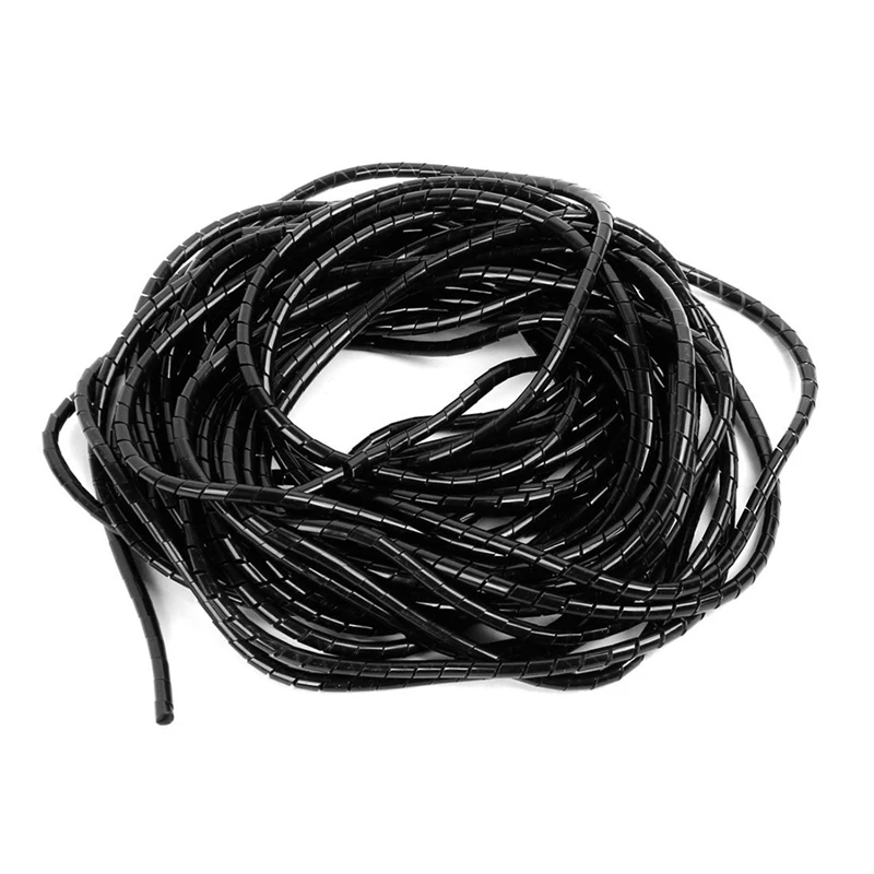 20 м длинный гибкий PE Полиэтиленовый кабель спиральный шланг спиральная лента 6 мм