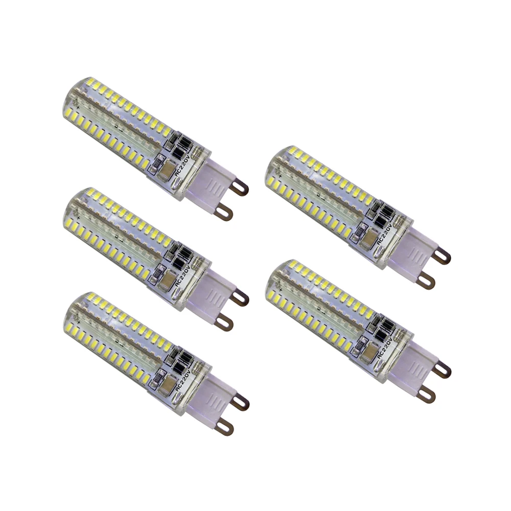 

5pcs/Lot G9 LED Bulb 104Leds 3014 SMD AC220V/110V Mini Corn Bulbs Chandelier Lamp Spotlight 360 Degrees Replace Halogen Light