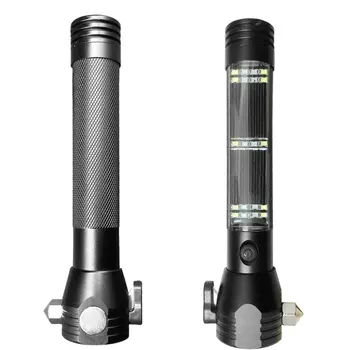 Lifesaving Hammer Self-Defense Flashlight LED Aluminum Alloy Warning Light Hiking Camping Hunting Night Fishing Patrolling
Lifesaving Hammer Self-Defense Flashlight LED Aluminum Alloy Warning Light Hiking Camping Hunting Night Fishing Patrolling