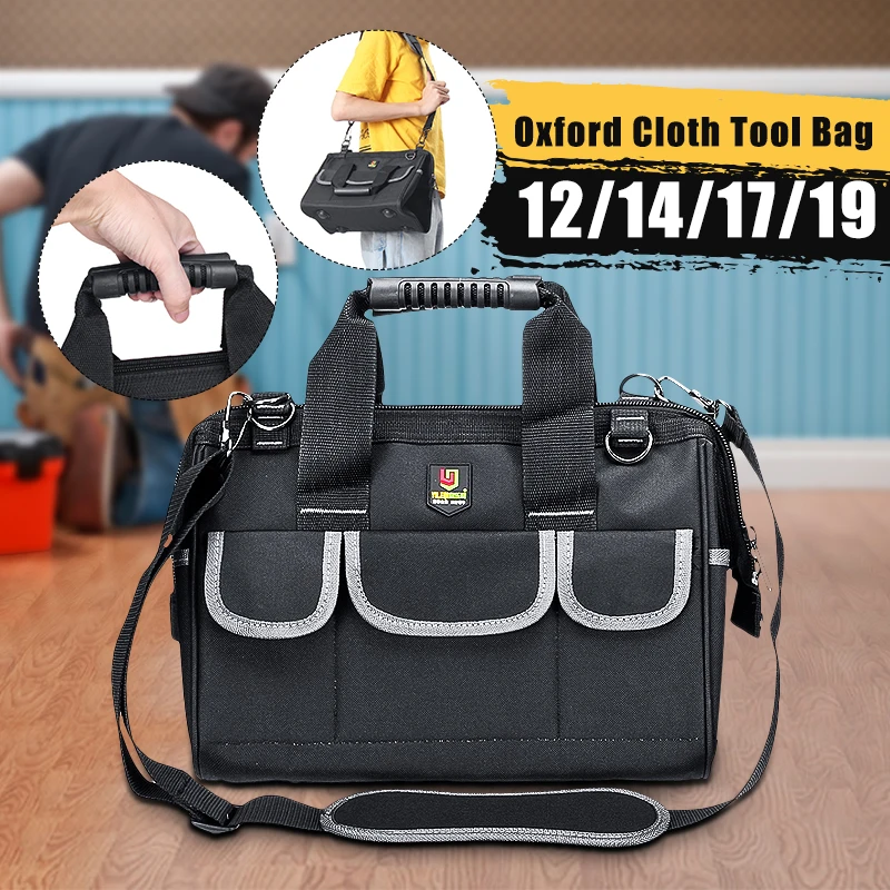 Large Capacity Tool Bag Oxford Waterproof Hand Tool Storage Bag Electrician Bags Tool Heavy-duty Organizer Pouch Bag Case
Large Capacity Tool Bag Oxford Waterproof Hand Tool Storage Bag Electrician Bags Tool Heavy-duty Organizer Pouch Bag Case