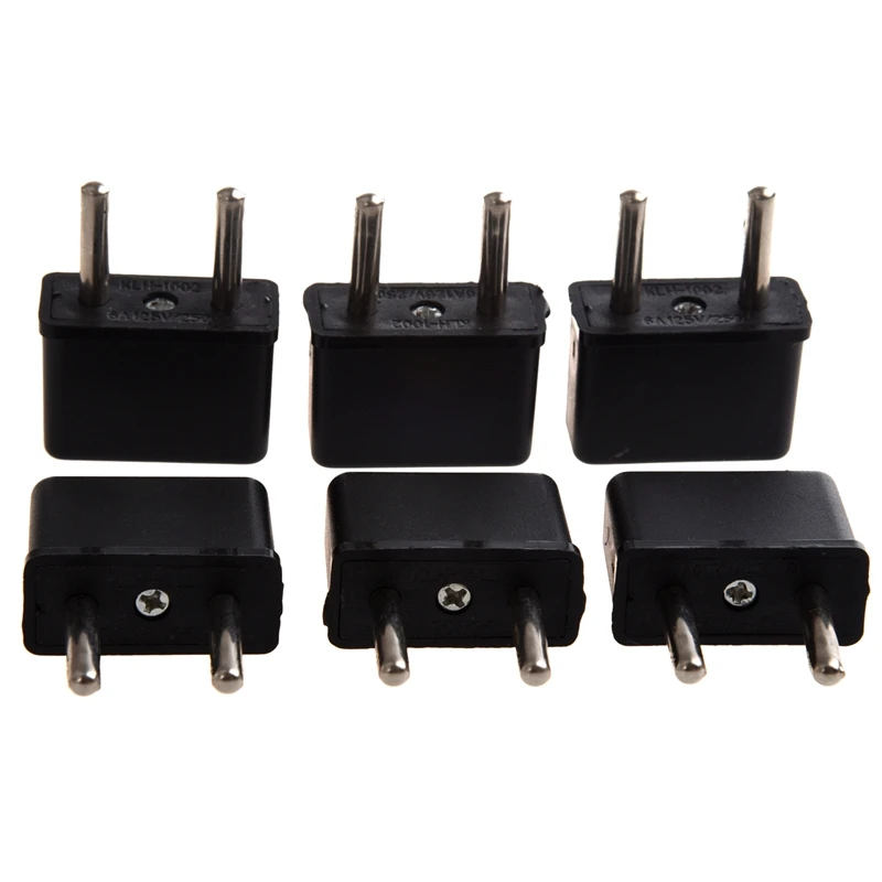 American to European Outlet Plug Adapter - 6 Pack
American to European Outlet Plug Adapter - 6 Pack