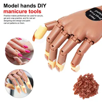 1 pcs Practice Hand Nail Tips Nail Art Hands Tool Adjustable Nail Art Model Hands DIY Manicure Tool For False Hand Tips training
1 pcs Practice Hand Nail Tips Nail Art Hands Tool Adjustable Nail Art Model Hands DIY Manicure Tool For False Hand Tips training