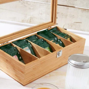 Five-grid Multi-purpose Bamboo Tea Box Storage Box Desktop Jewelry Makeup Organizer For Home Tea House Organization
Five-grid Multi-purpose Bamboo Tea Box Storage Box Desktop Jewelry Makeup Organizer For Home Tea House Organization