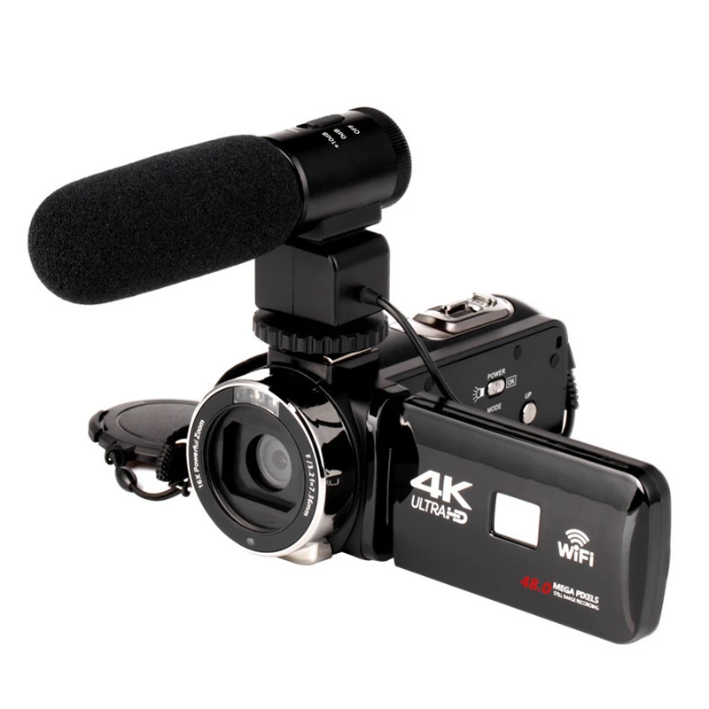 4K Camcorder 48MP Night Vision WiFi Control Digital Camera 3.0 Inch Touch-Sn Video Camcorder with Microphone
4K Camcorder 48MP Night Vision WiFi Control Digital Camera 3.0 Inch Touch-Sn Video Camcorder with Microphone