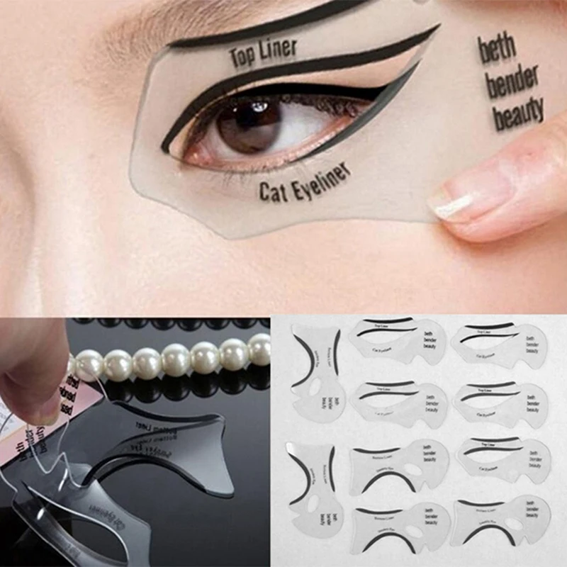2Pcs Eyeliner Stencils Winged Eyeliner Stencil Models Template Shaping Tools Eyebrows Template Card Eye Shadow Makeup Tool
2Pcs Eyeliner Stencils Winged Eyeliner Stencil Models Template Shaping Tools Eyebrows Template Card Eye Shadow Makeup Tool