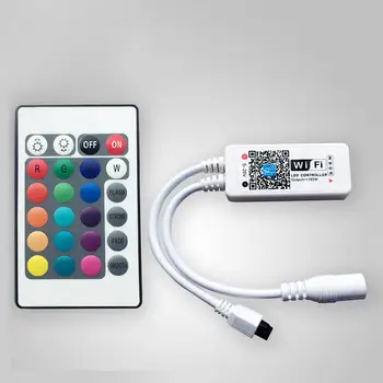 DC9-12V LED MIni WIFI RGBW Controller With 24key Remote IOS/Android Mobile Phone Wireless For RGBW LED Strip
DC9-12V LED MIni WIFI RGBW Controller With 24key Remote IOS/Android Mobile Phone Wireless For RGBW LED Strip