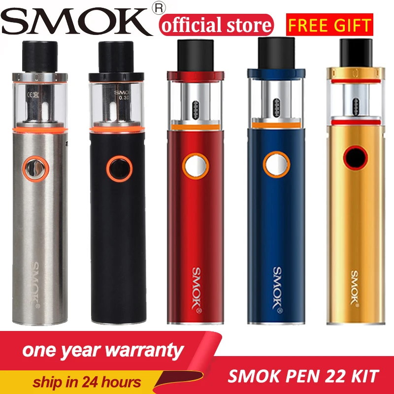 Smok Vape Pen 22 Kit Built-in 1650mah Battery with Vape Pen 22 Tank 0.3ohm Dual Core with LED Indicator e electronic cigarette
Smok Vape Pen 22 Kit Built-in 1650mah Battery with Vape Pen 22 Tank 0.3ohm Dual Core with LED Indicator e electronic cigarette
