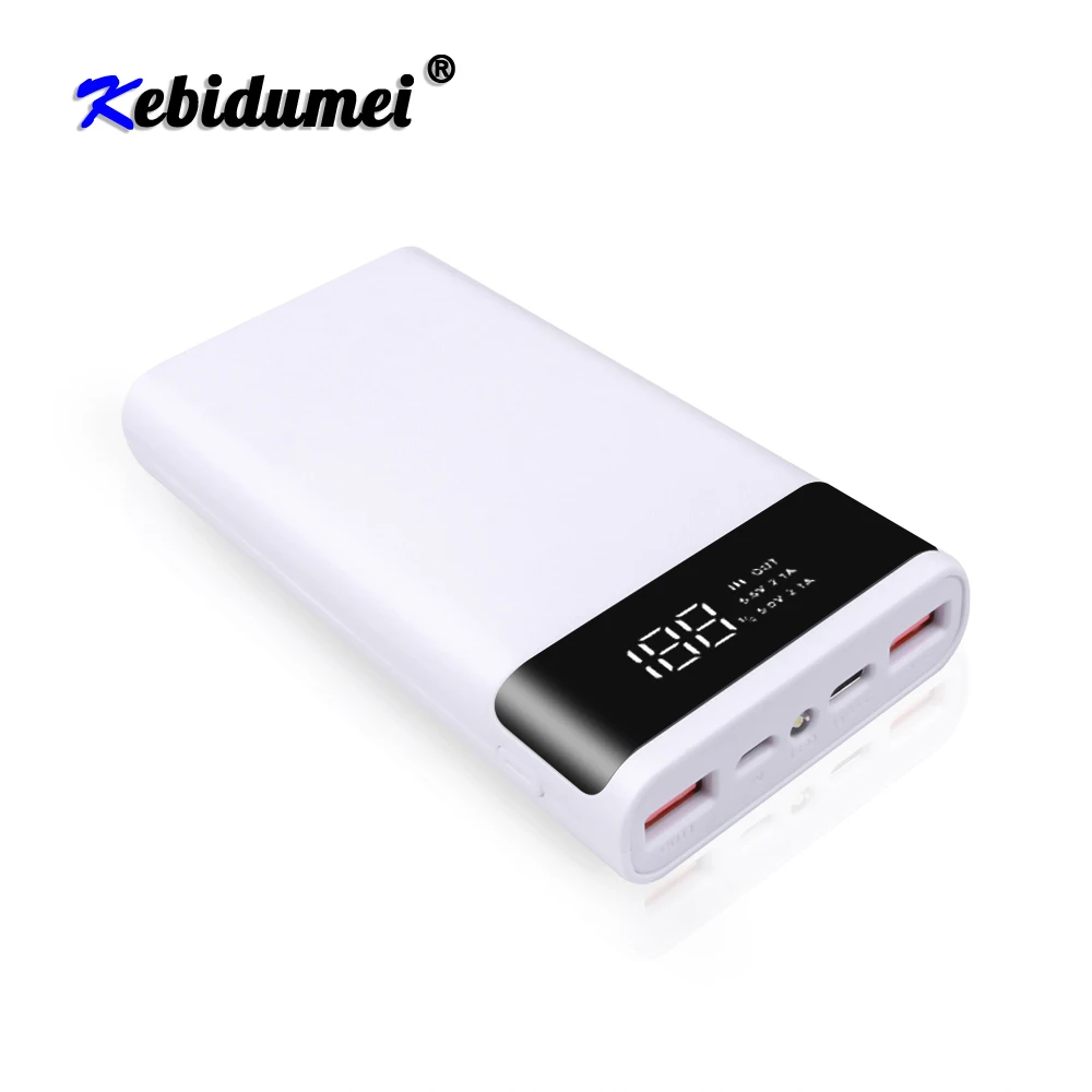 Kebidu 5V Dual USB Fast Charging Portable 6x18650 Power Bank Battery Box Shell Case DIY Type-C Micro USB Phone Charger Box Case
Kebidu 5V Dual USB Fast Charging Portable 6x18650 Power Bank Battery Box Shell Case DIY Type-C Micro USB Phone Charger Box Case