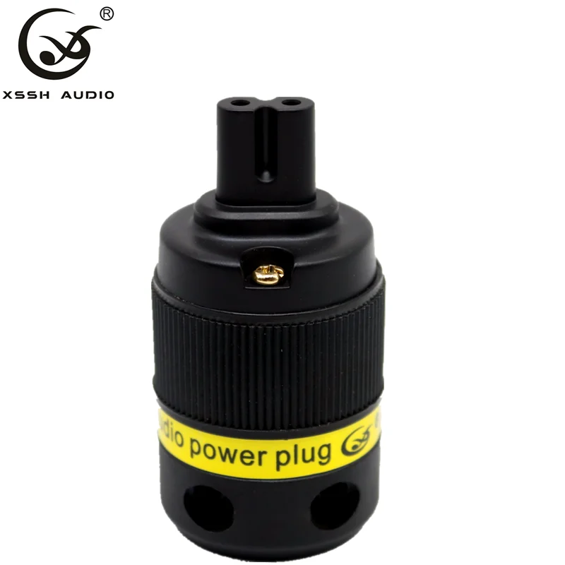 XSSH audio Red Pure Coper Rhodium Gold Plated audio video Figure 8 power IEC Plug Cable Connector 
XSSH audio Red Pure Coper Rhodium Gold Plated audio video Figure 8 power IEC Plug Cable Connector