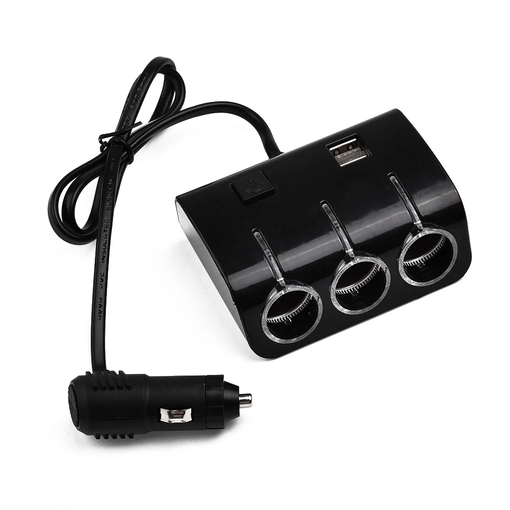 Car Splitter Cigarette Lighter Socket 12v Power Adapter For Car DVR GPS Usb Charger Phone Charging Car Accessories
Car Splitter Cigarette Lighter Socket 12v Power Adapter For Car DVR GPS Usb Charger Phone Charging Car Accessories