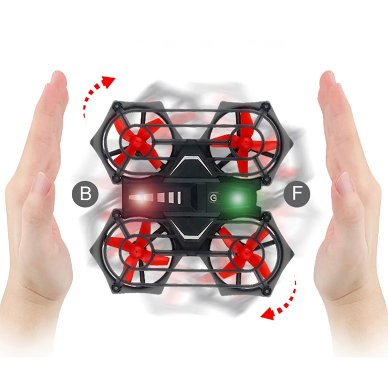 Hot Mini Drone Gesture Induction Aircraft Levitation Quadcopter LED Night Light Navigation Hand-Controlled RC Drone Toys for Kid
Hot Mini Drone Gesture Induction Aircraft Levitation Quadcopter LED Night Light Navigation Hand-Controlled RC Drone Toys for Kid