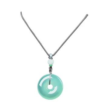 Women Necklace Pendant Light Green Agate Donuts Circle Pendant Free Rope Gift for Female Fine Jade Jewelry
Women Necklace Pendant Light Green Agate Donuts Circle Pendant Free Rope Gift for Female Fine Jade Jewelry