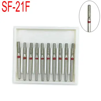 10pcs/box Dental Diamond Bur Drills for High Speed Handpiecess Fine Dentist Tools Dental Diamond Burs Drills SF-21F
10pcs/box Dental Diamond Bur Drills for High Speed Handpiecess Fine Dentist Tools Dental Diamond Burs Drills SF-21F
