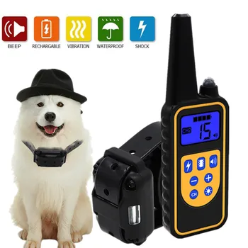 Electric Dog Training Collar Waterproof Rechargeable Remote Control Pet with LCD Display for All Size Shock Vibration Sound
Electric Dog Training Collar Waterproof Rechargeable Remote Control Pet with LCD Display for All Size Shock Vibration Sound