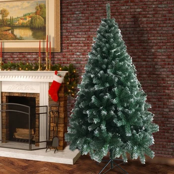 Festival Decor Christmas Tree Props Encryption Green Tree 6FT Iron Leg White PVC 650 Branches Christmas Tree Height 180cm
Festival Decor Christmas Tree Props Encryption Green Tree 6FT Iron Leg White PVC 650 Branches Christmas Tree Height 180cm