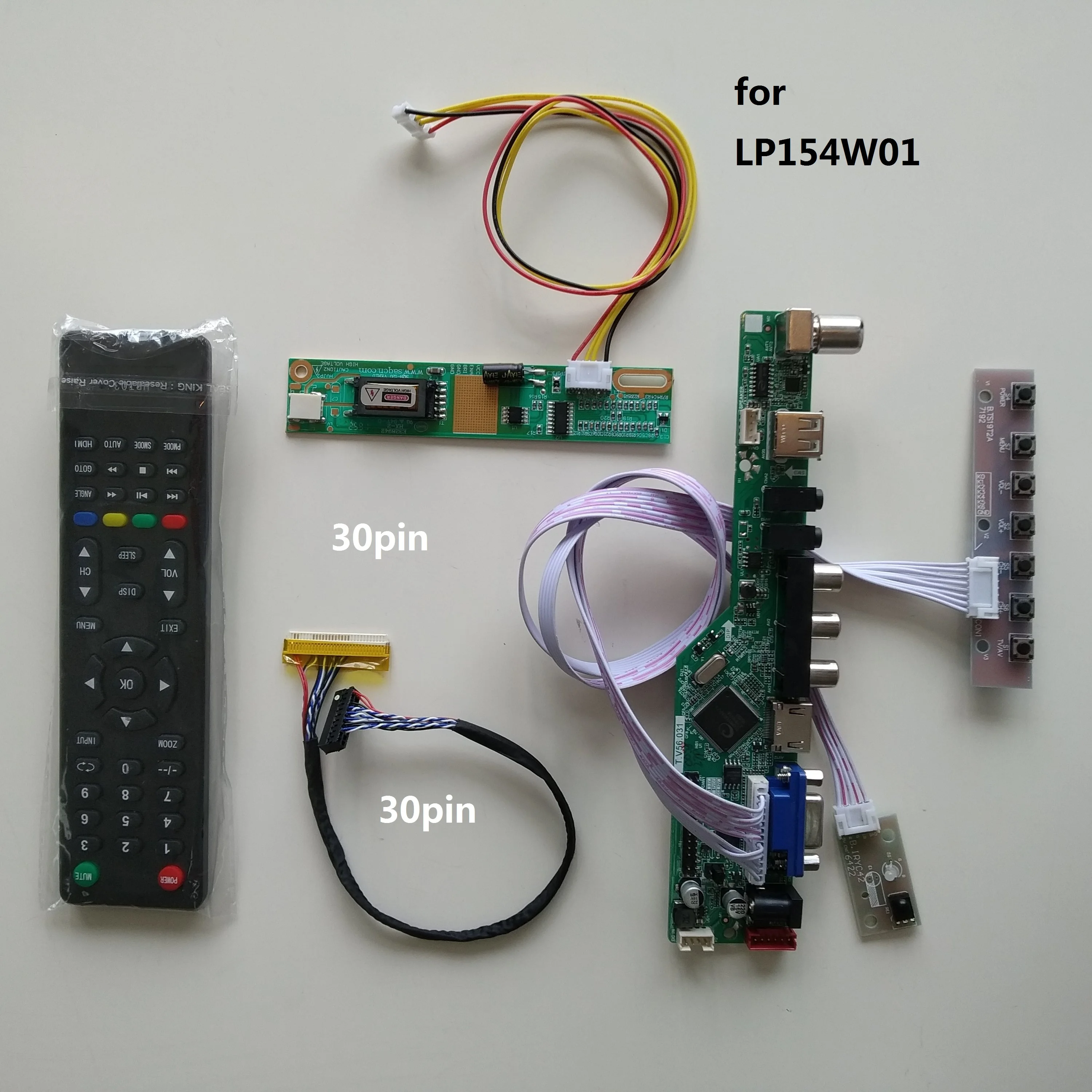 For LP154W01 15.4" 1280*800 monitor display Screen TV AV VGA USB AUDIO LCD LED Controller Board Card Kit DIY
For LP154W01 15.4" 1280*800 monitor display Screen TV AV VGA USB AUDIO LCD LED Controller Board Card Kit DIY