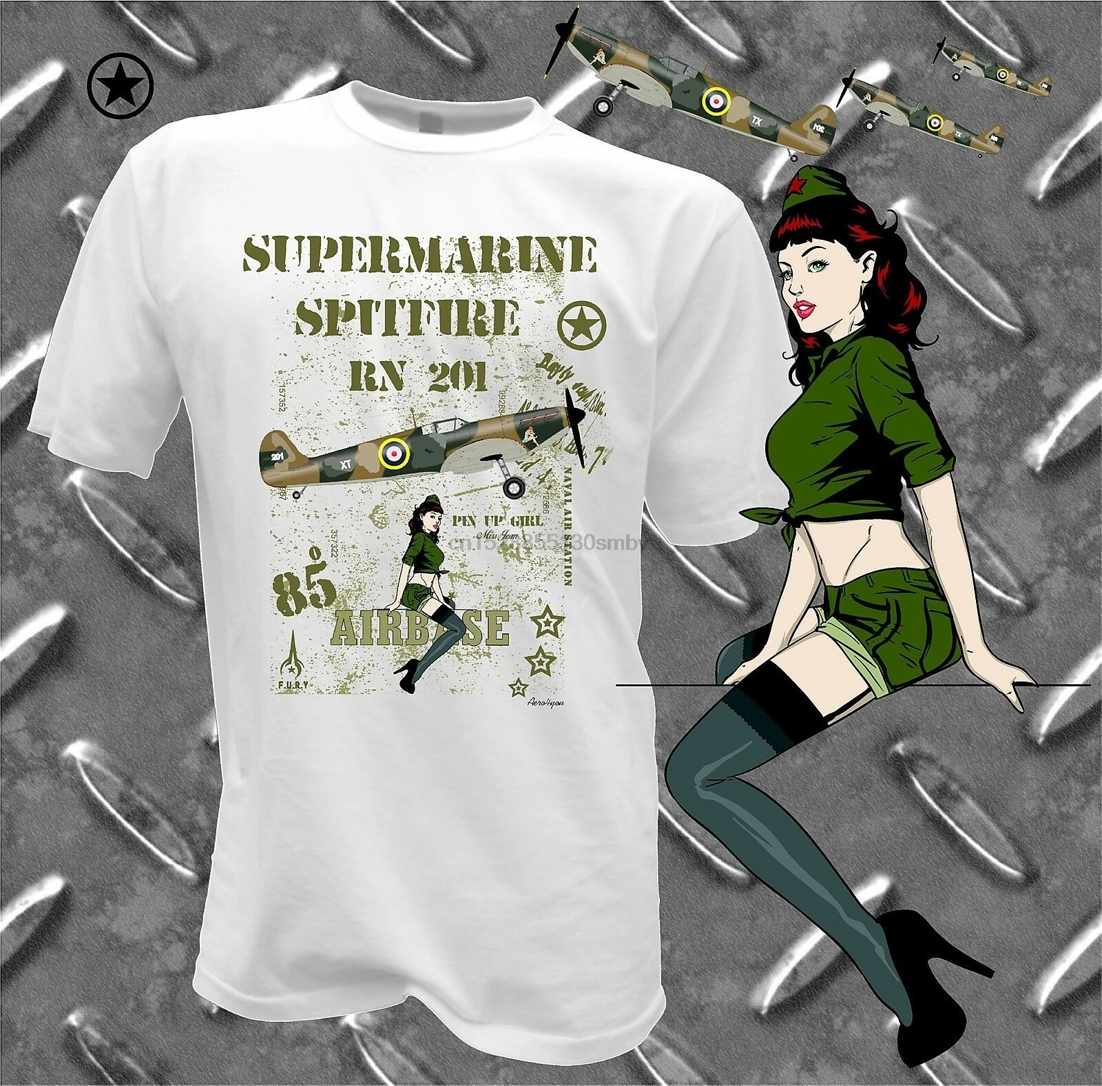 2019 забавная футболка Herren Spitfire Rc Flugzeug Pilot Flieger Aviation Fliegershirt Pinup 92 унисекс