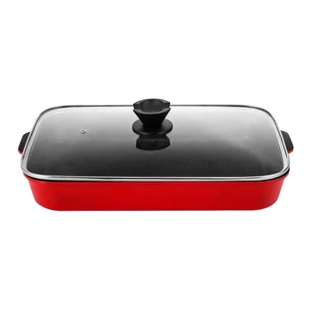 Commercial electromagnetic oven rectangular paper wrapped fish BBQ non-stick glass lid pan roasting meat griddle plate
Commercial electromagnetic oven rectangular paper wrapped fish BBQ non-stick glass lid pan roasting meat griddle plate