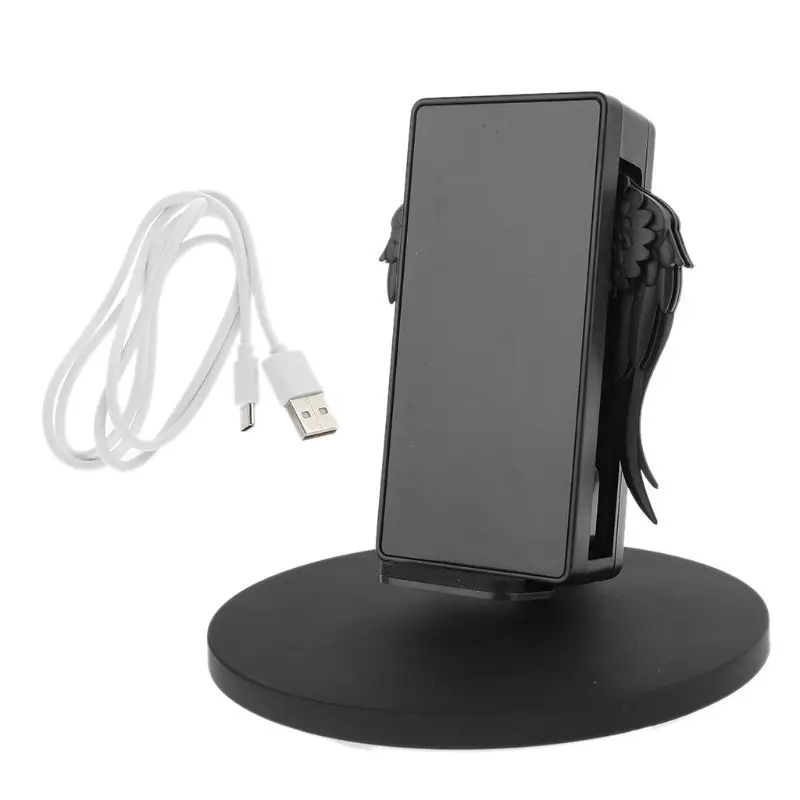 10W Color LED Angel Wings Qi Wireless Fast Charger Stand Holder for Mobile Phone
10W Color LED Angel Wings Qi Wireless Fast Charger Stand Holder for Mobile Phone
