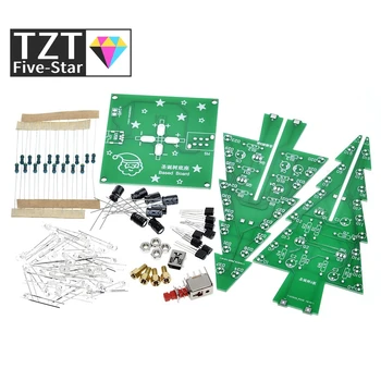 TZT Three-Dimensional 3D Christmas Tree LED DIY Kit Red/Green/Yellow LED Flash Circuit Kit Electronic Fun Suite
TZT Three-Dimensional 3D Christmas Tree LED DIY Kit Red/Green/Yellow LED Flash Circuit Kit Electronic Fun Suite