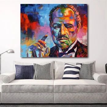 Movie Godfather Posters and Prints Colorful Portrait Canvas Painting Wall Art Picture for Living Room Home Decoration Cuadros
Movie Godfather Posters and Prints Colorful Portrait Canvas Painting Wall Art Picture for Living Room Home Decoration Cuadros