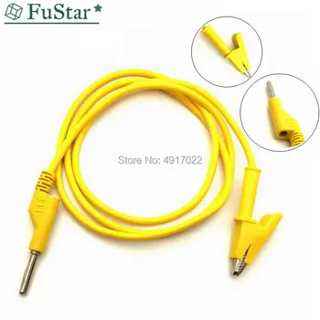 1Pc 1M 4mm Silicone Banana Plug to Crocodile Alligator Clip Test Probe Lead Wire Cable 18AWG Copper Wire PVC Test Wire Connector
1Pc 1M 4mm Silicone Banana Plug to Crocodile Alligator Clip Test Probe Lead Wire Cable 18AWG Copper Wire PVC Test Wire Connector