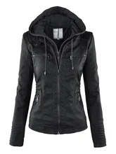 Gothic Faux Leather Jacket Women 2021 Hoodies Winter Autumn Motorcycle Jacket Black Outerwear Faux Leather PU Basic Jacket Coat 
Gothic Faux Leather Jacket Women 2021 Hoodies Winter Autumn Motorcycle Jacket Black Outerwear Faux Leather PU Basic Jacket Coat