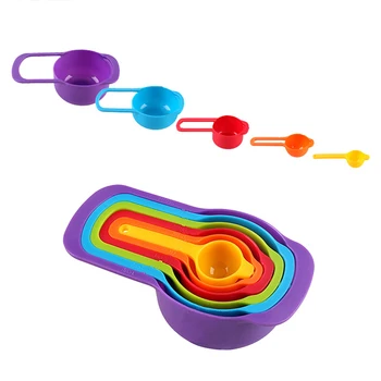 KAKURI 10Pcs Set Rainbow Mixing Bowl Tool Baking Measurement Utensil Kitchen Measuring Colander Colander Sifter
KAKURI 10Pcs Set Rainbow Mixing Bowl Tool Baking Measurement Utensil Kitchen Measuring Colander Colander Sifter