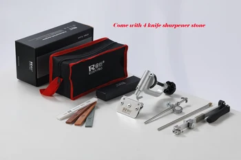 Pro Aluminium Alloy Fixed Knife Sharpener Portable 360 Degree Honing Sharpening system Grinder Machine with 4pcs Stones
Pro Aluminium Alloy Fixed Knife Sharpener Portable 360 Degree Honing Sharpening system Grinder Machine with 4pcs Stones