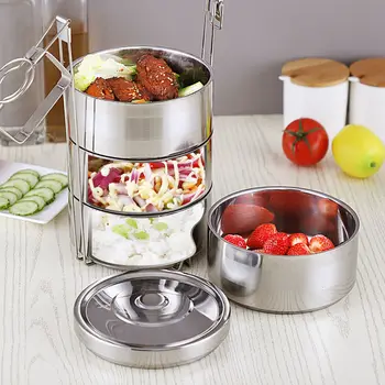 Food Grade Stainless Steel Thermal Insulation Multi-layer Food Grid Five-layer Large Capacity Lunch Box Divided Layered Food
Food Grade Stainless Steel Thermal Insulation Multi-layer Food Grid Five-layer Large Capacity Lunch Box Divided Layered Food