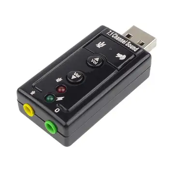 External USB Sound Card 7.1 Channel 3D Audio Adapter with 3.5mm Headset MIC for PC Desktop Notebook Antimagnetic External USB
External USB Sound Card 7.1 Channel 3D Audio Adapter with 3.5mm Headset MIC for PC Desktop Notebook Antimagnetic External USB