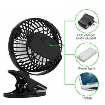 Portable USB Rechargeable Cooling Mini Fan Clip Desk Baby Stroller 3 Speeds Adjustable PI669
Portable USB Rechargeable Cooling Mini Fan Clip Desk Baby Stroller 3 Speeds Adjustable PI669