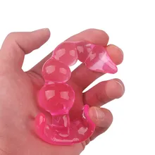 Cuentas exóticos accesorios para BDSM esclavo Anal tortura juego para adultos juguetes Anal cono enchufe suave Flexible trasero macho(China)