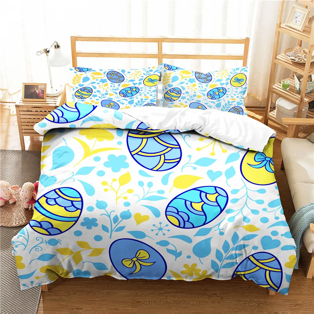 Bedding Set Luxury Duvet Cover Set Easter Egg Printed Bed Linens Colorful Home Textiles with Pillowcases Kingle Queen Size
Bedding Set Luxury Duvet Cover Set Easter Egg Printed Bed Linens Colorful Home Textiles with Pillowcases Kingle Queen Size