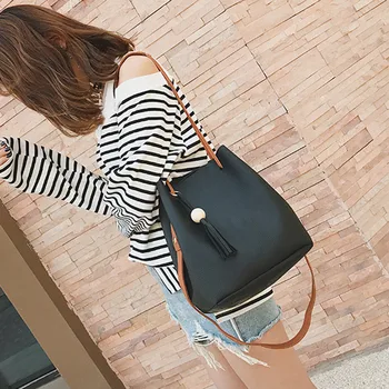 &35 Women Handbags Trendy Tassels Bucket Bags Ladies Card Bag Handbag Four Sets Shoulder Bags Handbag Sac Bandouliere Femme
&35 Women Handbags Trendy Tassels Bucket Bags Ladies Card Bag Handbag Four Sets Shoulder Bags Handbag Sac Bandouliere Femme