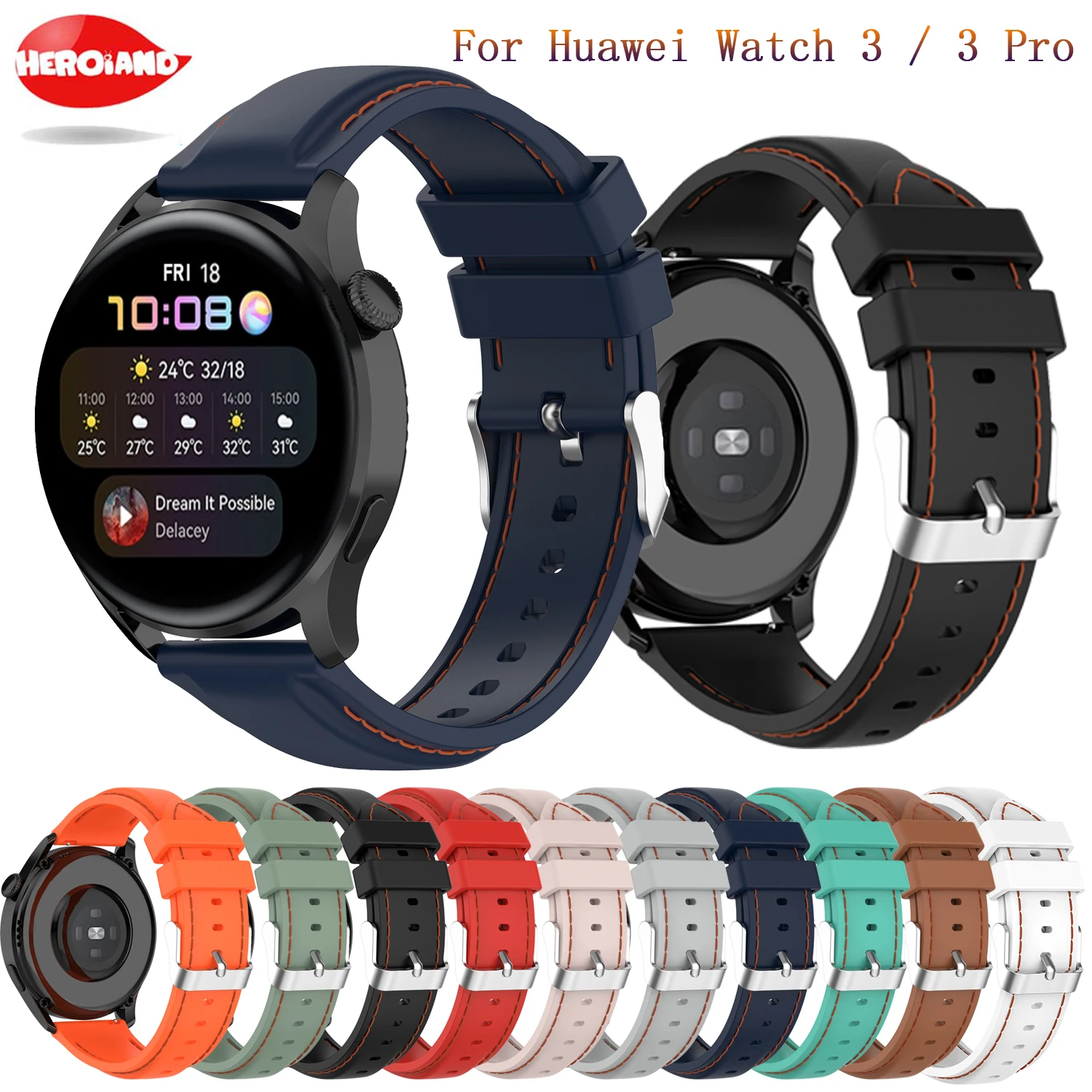 Ремешок силиконовый для Huawei Watch 3 / gt2 46 мм/2e Gt 2 Pro, оригинальный спортивный сменный Браслет для наручных часов, 22 мм
Ремешок силиконовый для Huawei Watch 3 / gt2 46 мм/2e Gt 2 Pro, оригинальный спортивный сменный Браслет для наручных часов, 22 мм