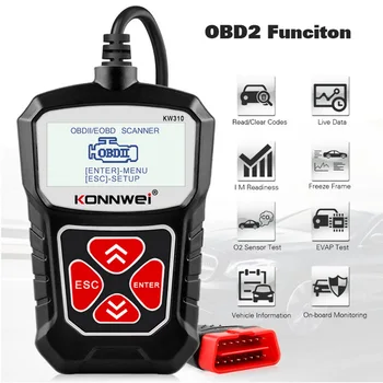 KONNWEI KW310 OBD2 Scanner for Auto OBD 2 Car Scanner Diagnostic Tool Automotive Scanner Car Tools Russian Elm327 hot sale
KONNWEI KW310 OBD2 Scanner for Auto OBD 2 Car Scanner Diagnostic Tool Automotive Scanner Car Tools Russian Elm327 hot sale