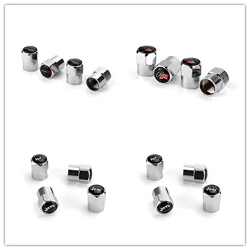 4pcs New style ABS Silver Car Wheel Tire Valve Stem Caps for Renault lada opel alfa seat mazda lifan Toyota Volkswagen skoda
