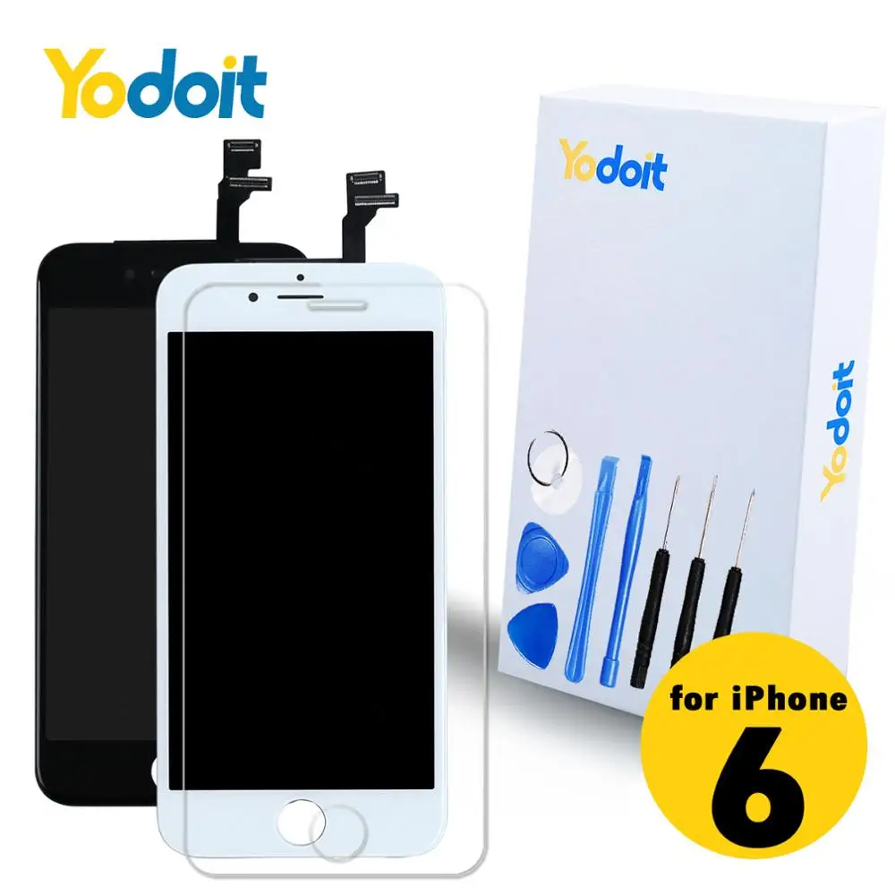 Yodoit for iPhone 6 Screen Replacement LCD Touch Digitizer Display Screen Replacement Button Camera Complete Assembly+Tools
Yodoit for iPhone 6 Screen Replacement LCD Touch Digitizer Display Screen Replacement Button Camera Complete Assembly+Tools